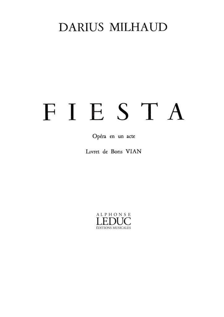Fiesta -Opera